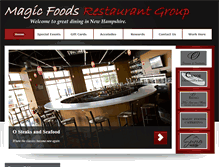 Tablet Screenshot of magicfoodsrestaurantgroup.com